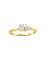 Yellow Gold Double Shaped Ring