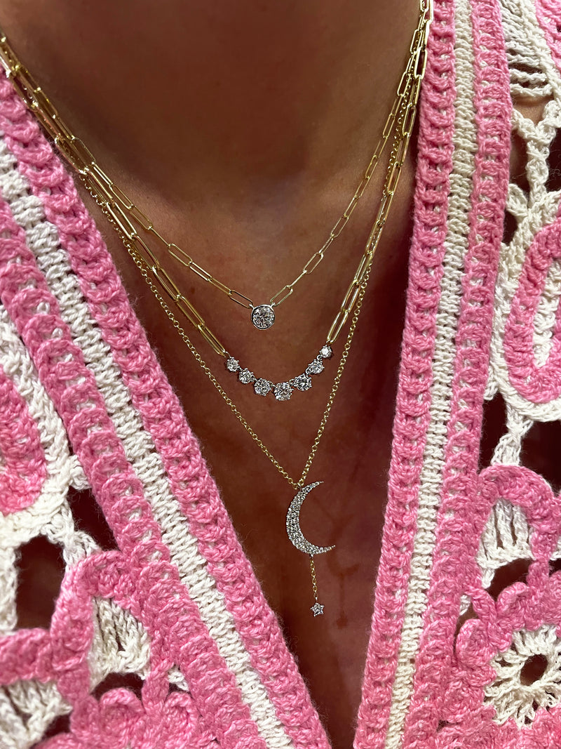 Paperclip Diamond Necklace