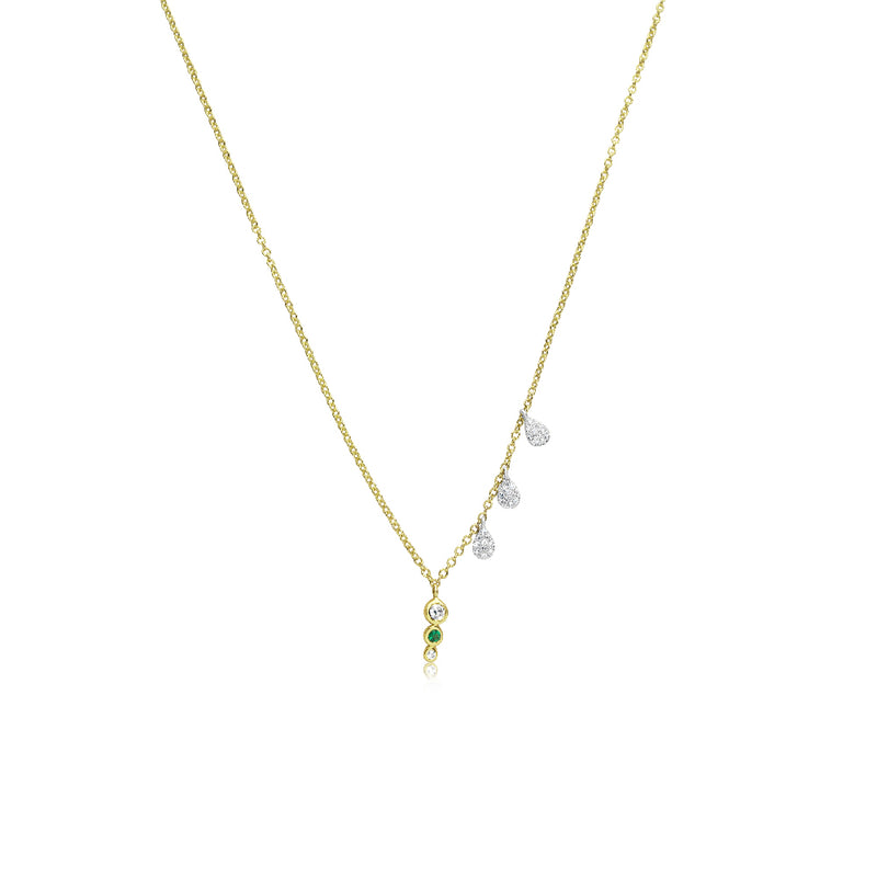 Emerald Bezel Necklace