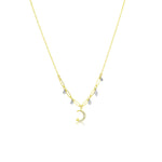 Moon and Star Necklace