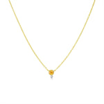 Yellow Sapphire and Diamond Necklace- ONLINE EXCLUSIVE