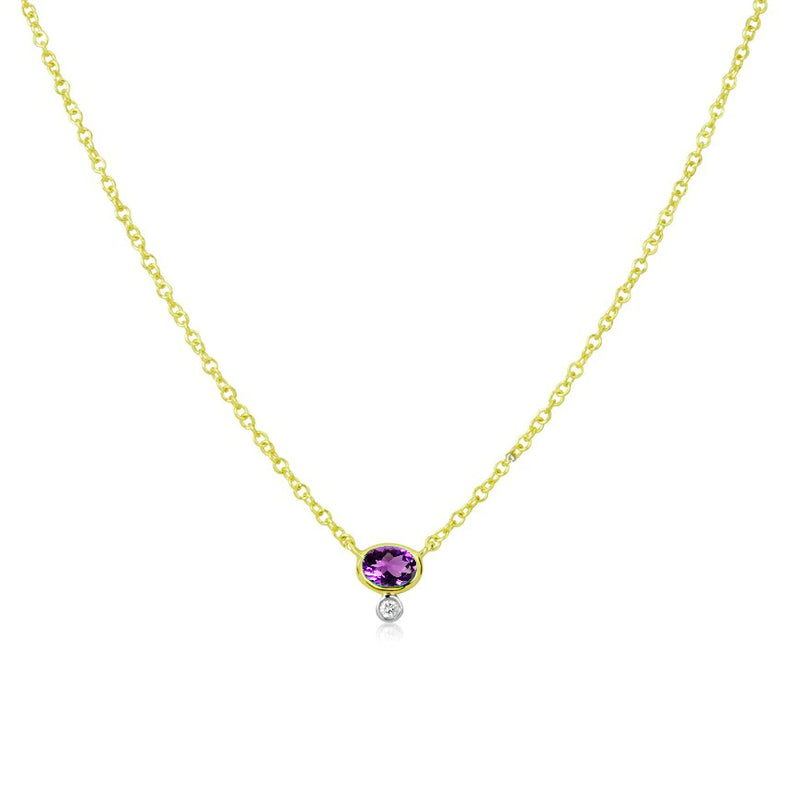 Amethyst and Diamond Necklace (online exclusive)