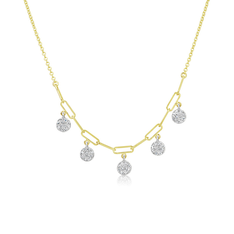 Bloomingdale's Diamond Paperclip Necklace in 14K Yellow Gold, 2.4 ct. t.w.  - 100% Exclusive | Bloomingdale's