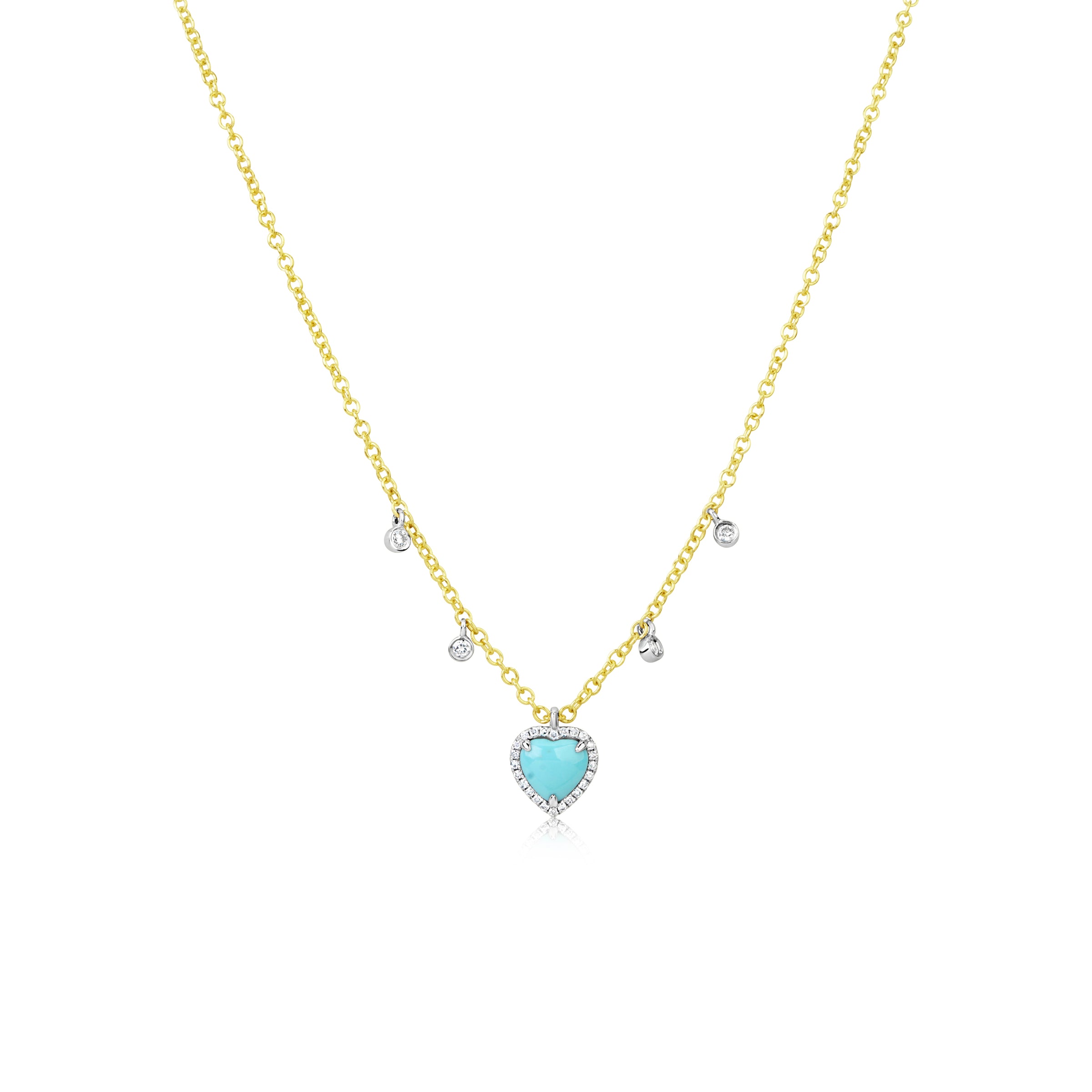 Meira T Desinger Milky Aquamarine Charm Necklace. | Metals in Time