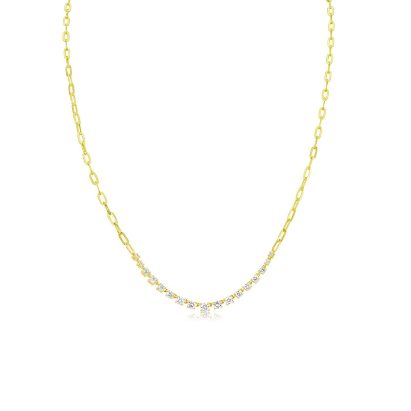 The Drop 6 | Paperclip Tennis Necklace ONLINE EXCLUSIVE