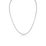 The Drop 8 - 14 KT White Gold Buttercup Diamond Tennis Necklace - ONLINE EXCLUSIVE