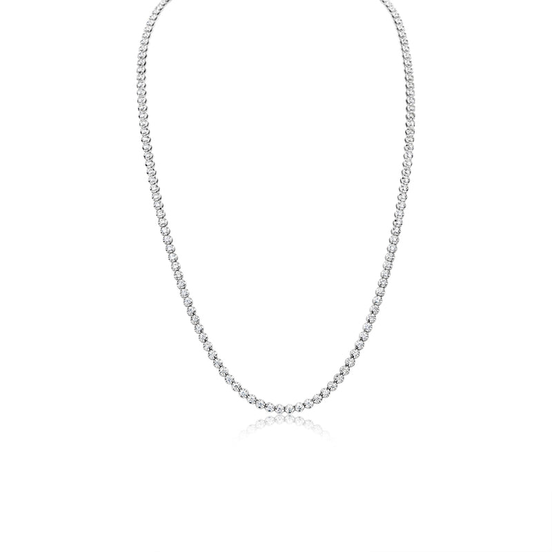 The Drop 8 -14KT White Gold Layered Necklace 2.87 ct- ONLINE EXCLUSIVE