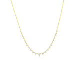 yellow gold 1 carat diamond necklace