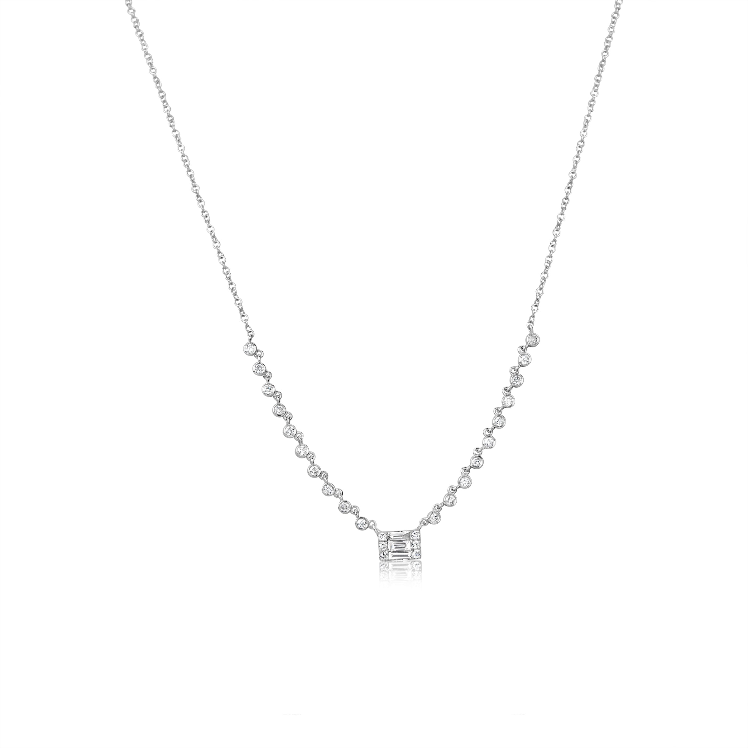 Meira T Custom Initial Diamond Necklace with 6 letters – Meira T Boutique