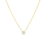 1 Carats Lab Grown Yellow Gold Diamond Solitaire Necklace *ONLINE EXCLUSIVE*