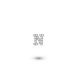 Custom Shaker | White Gold Initial Diamond Charm
