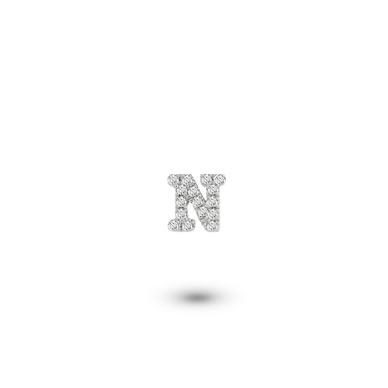 Custom Shaker | White Gold Initial Diamond Charm