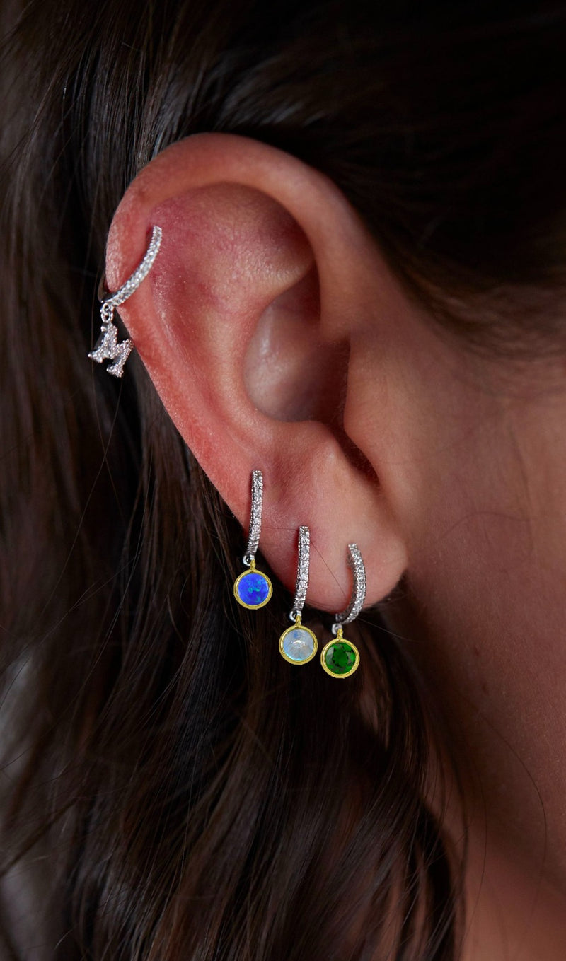 Birthstone Earring | APRIL White Topaz