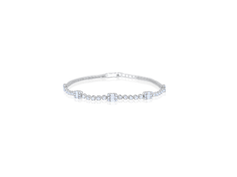 Emerald Illusion Diamond Tennis Bracelet - ONLINE EXCLUSIVE