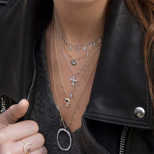 diamond necklace-Meira T 