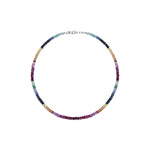 Multicolor Rainbow Sapphire Beaded Bracelet