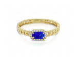 September Yellow Gold And Sapphire Birthstone Ring