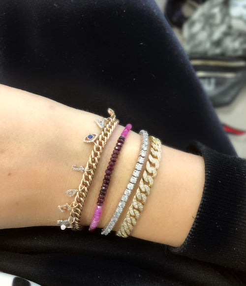 Ombre Ruby Layering Bracelet