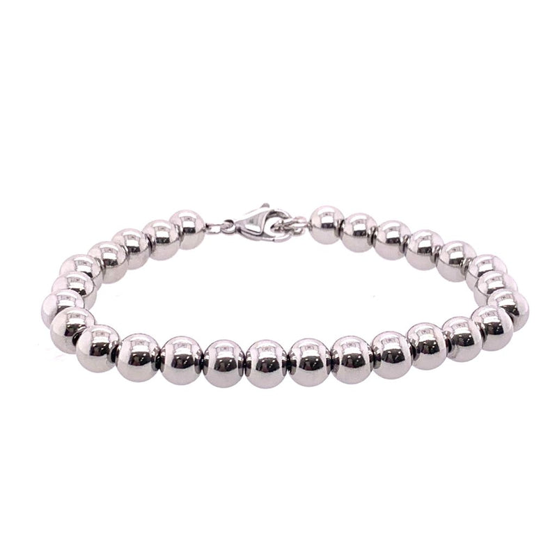 Stainless Steel Beaded Bracelet