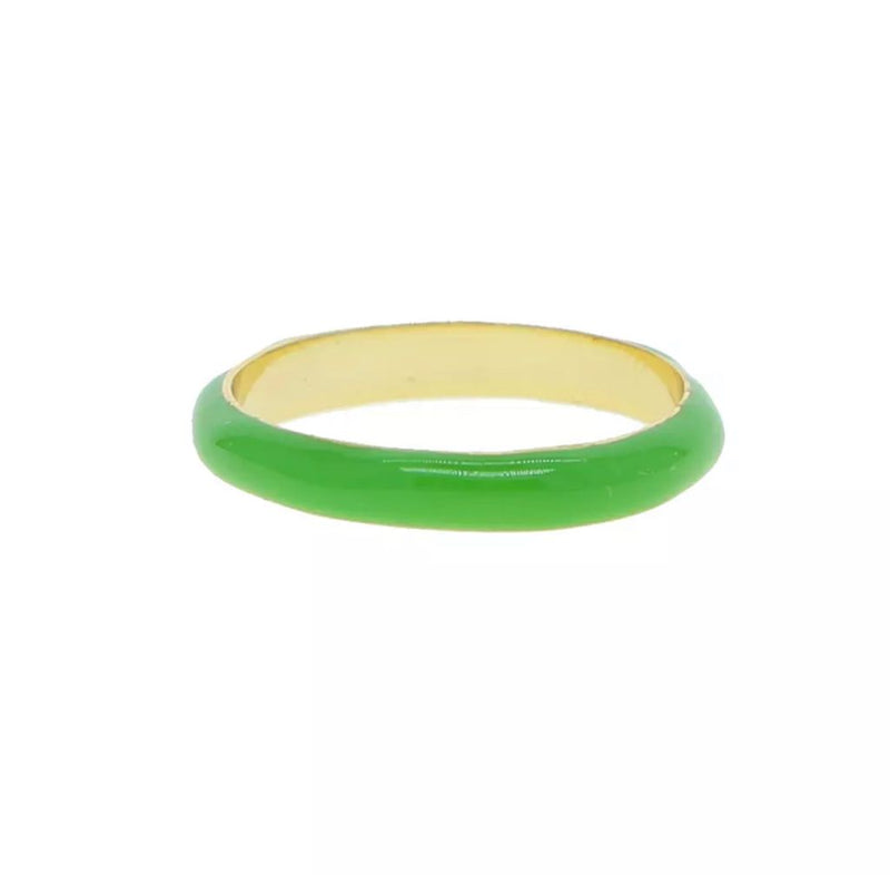 Green Enamel Ring
