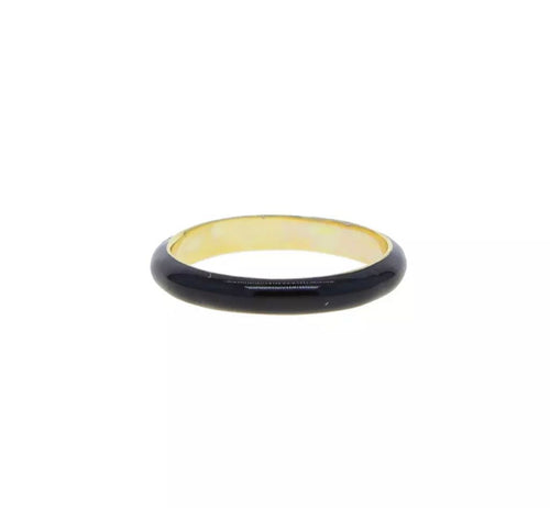 black enamel ring
