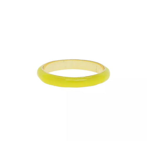 yellow enamel ring