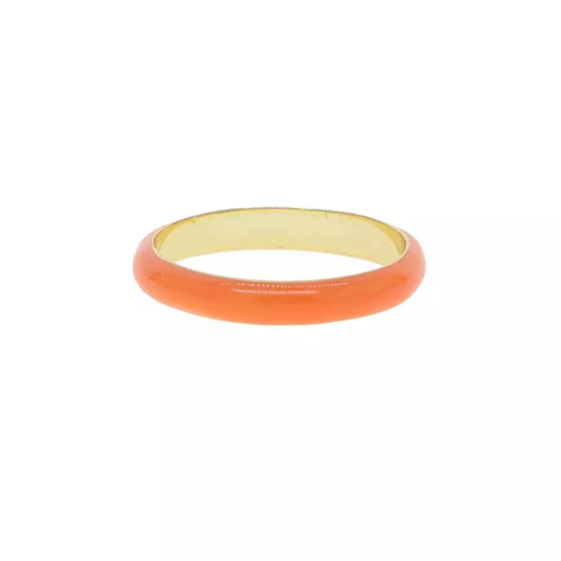 Orange Enamel Ring
