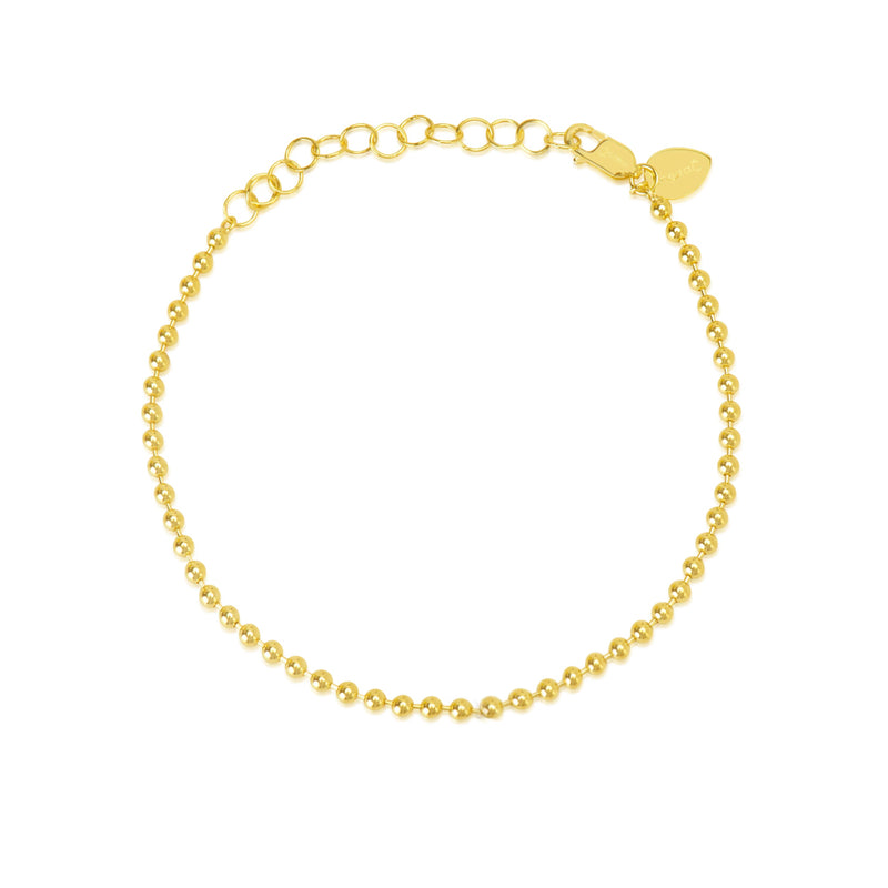 Yellow Gold Spot Chain Bracelet
