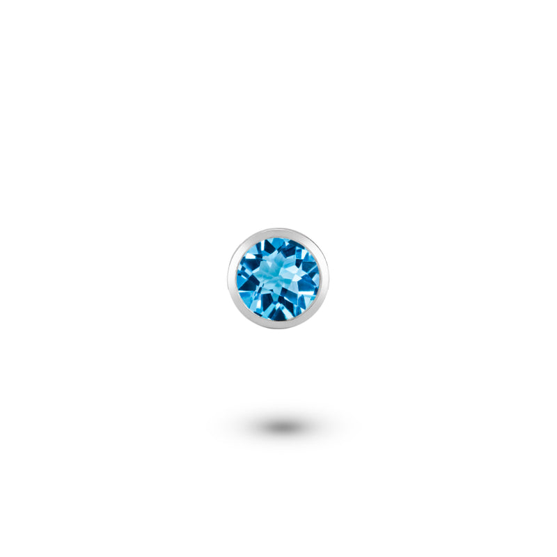 Custom Shaker | Blue Topaz Charm (December Birthstone)