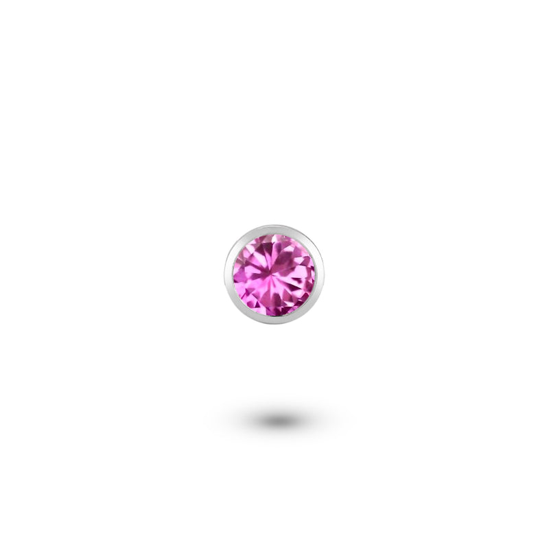 Custom Shaker | Pink Tourmaline Charm (October Birthstone)