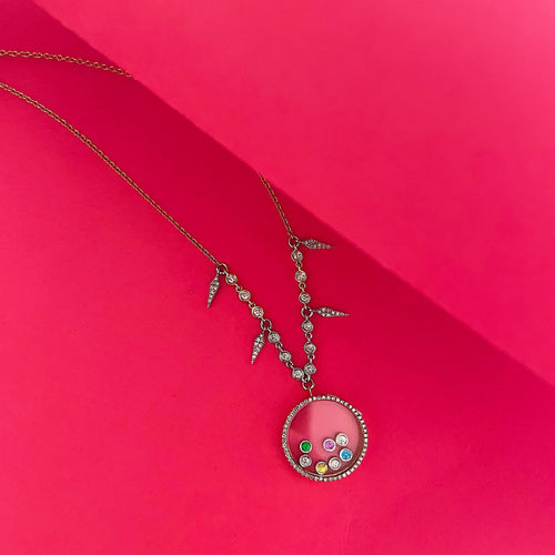 Custom Shaker | Diamond Charm (April Birthstone)