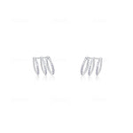 White Gold Diamond Illusion Studs