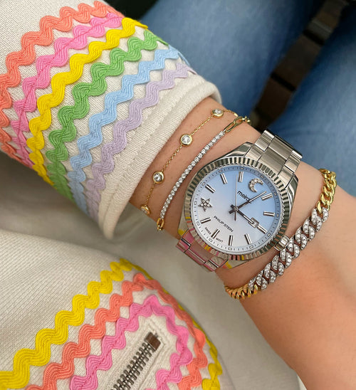 Bezel Set Dainty Diamond Bracelet