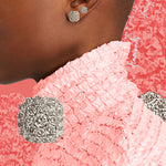 Cushion Shaped Pave Diamond Studs - ONLINE EXCLUSIVE
