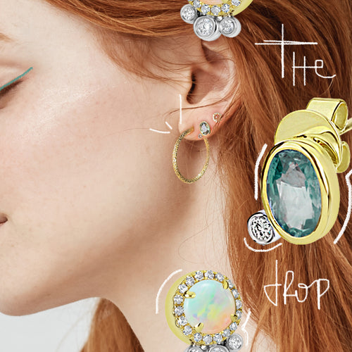 Sapphire Diamond Studs