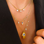Hammered Hamsa Necklace