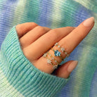 yellow gold delicate band ring