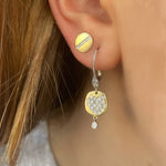 Pave Diamond Drop Earrings