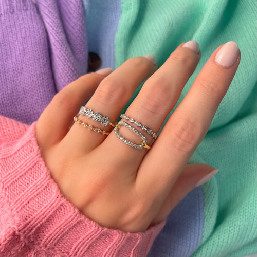 White Gold and Diamond Ring