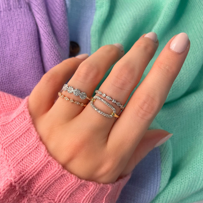 White Gold and Diamond Ring