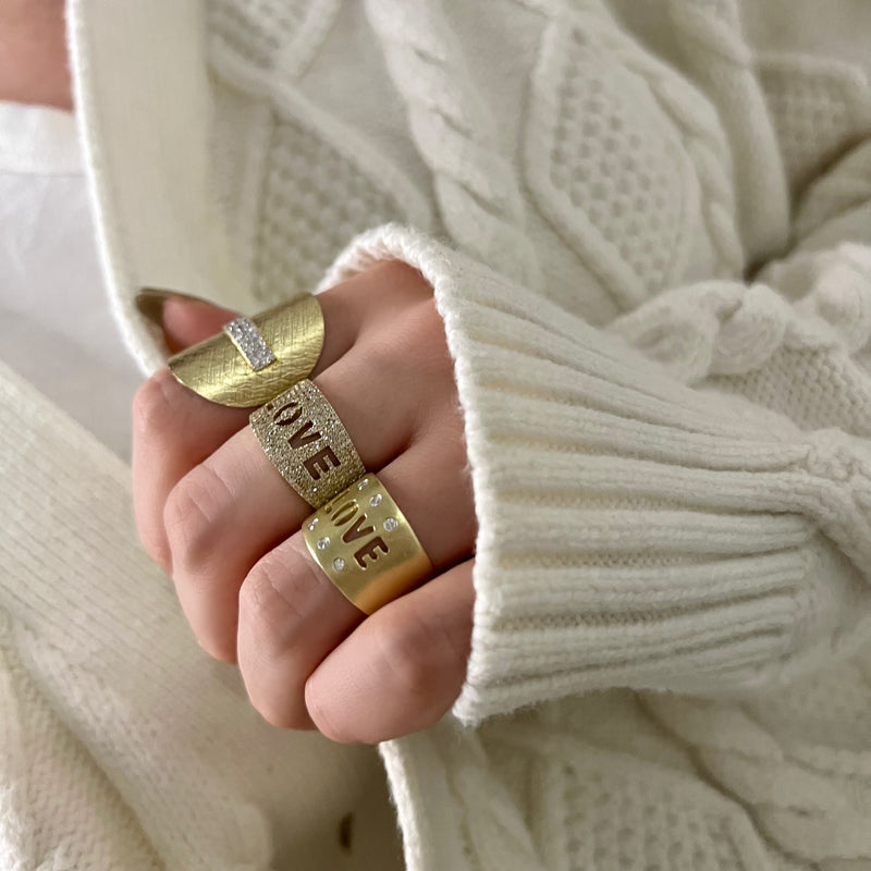 Love Yellow Gold Diamond Ring