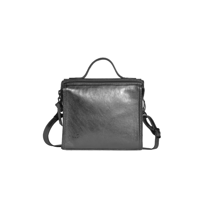 The Metallic Gunmetal Mini Meira Bag