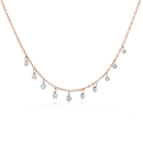 Drilled Diamond Necklace 