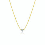 Yellow Gold Drilled Heart Diamond