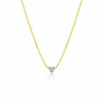 Drilled Heart Diamond Necklace