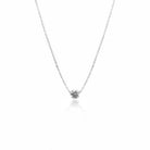 Solitaire Drilled Diamond Necklace