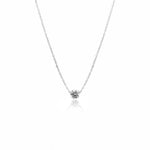 Solitaire Drilled Diamond Necklace