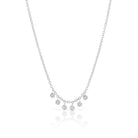 gold pave charm necklace with diamonds