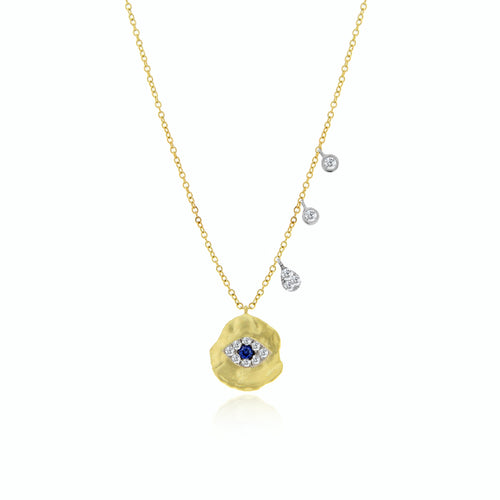 eye coin necklace-Meira T 