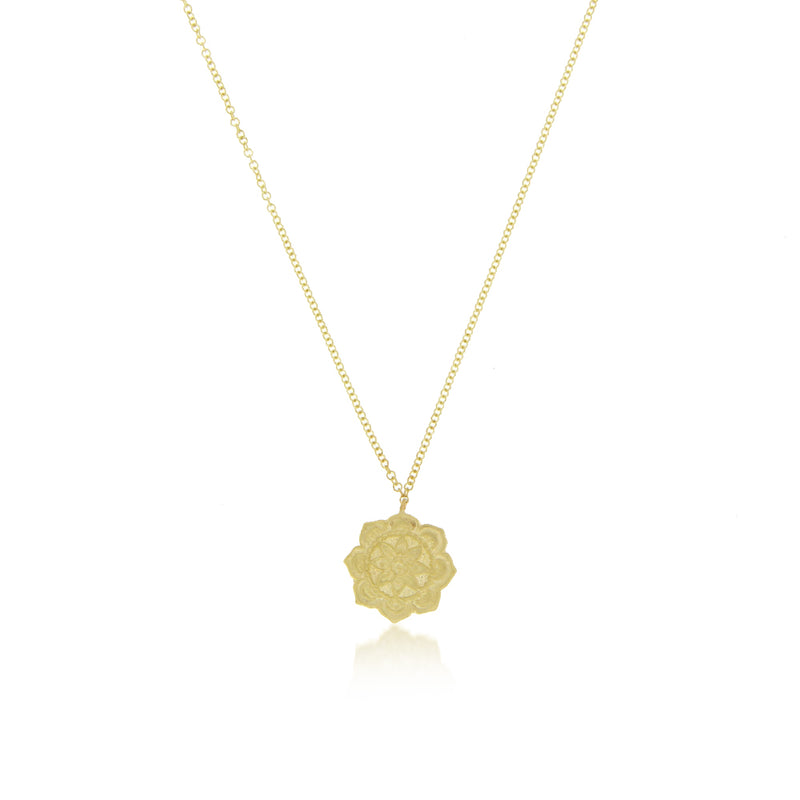 Gold Mandala Necklace